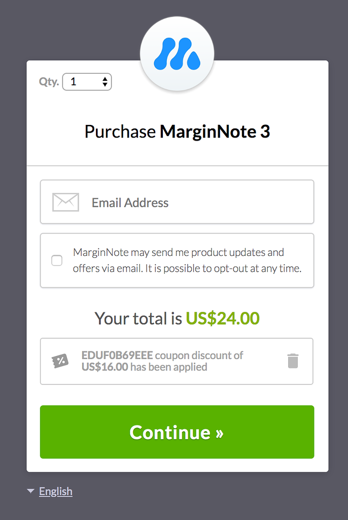 marginnote discount coupon